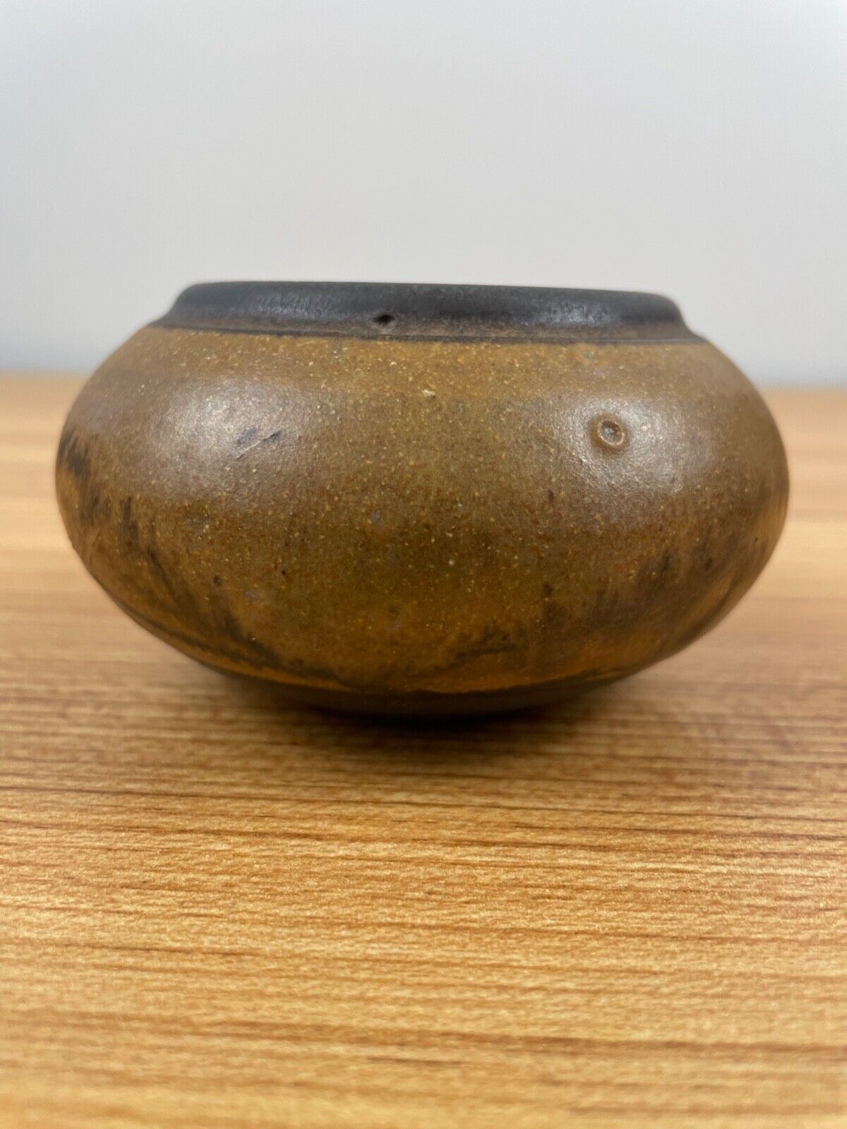 Vintage Art Pottery Joyce Furney Footed Pot Signed 1-30-86 Southwest Design