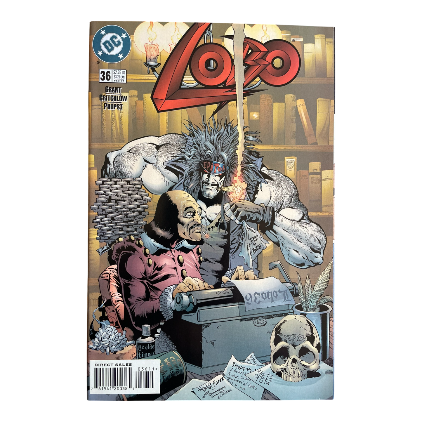 Lobo #36 William Shakespeare Cover February 1997 DC