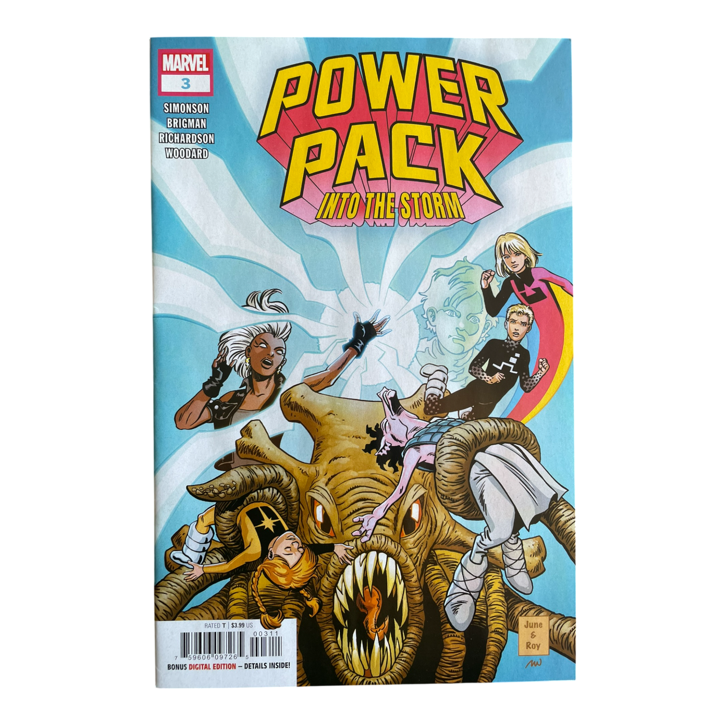 Power Pack Into The Storm #3 Brigman Cvr A Marvel Comics 2024