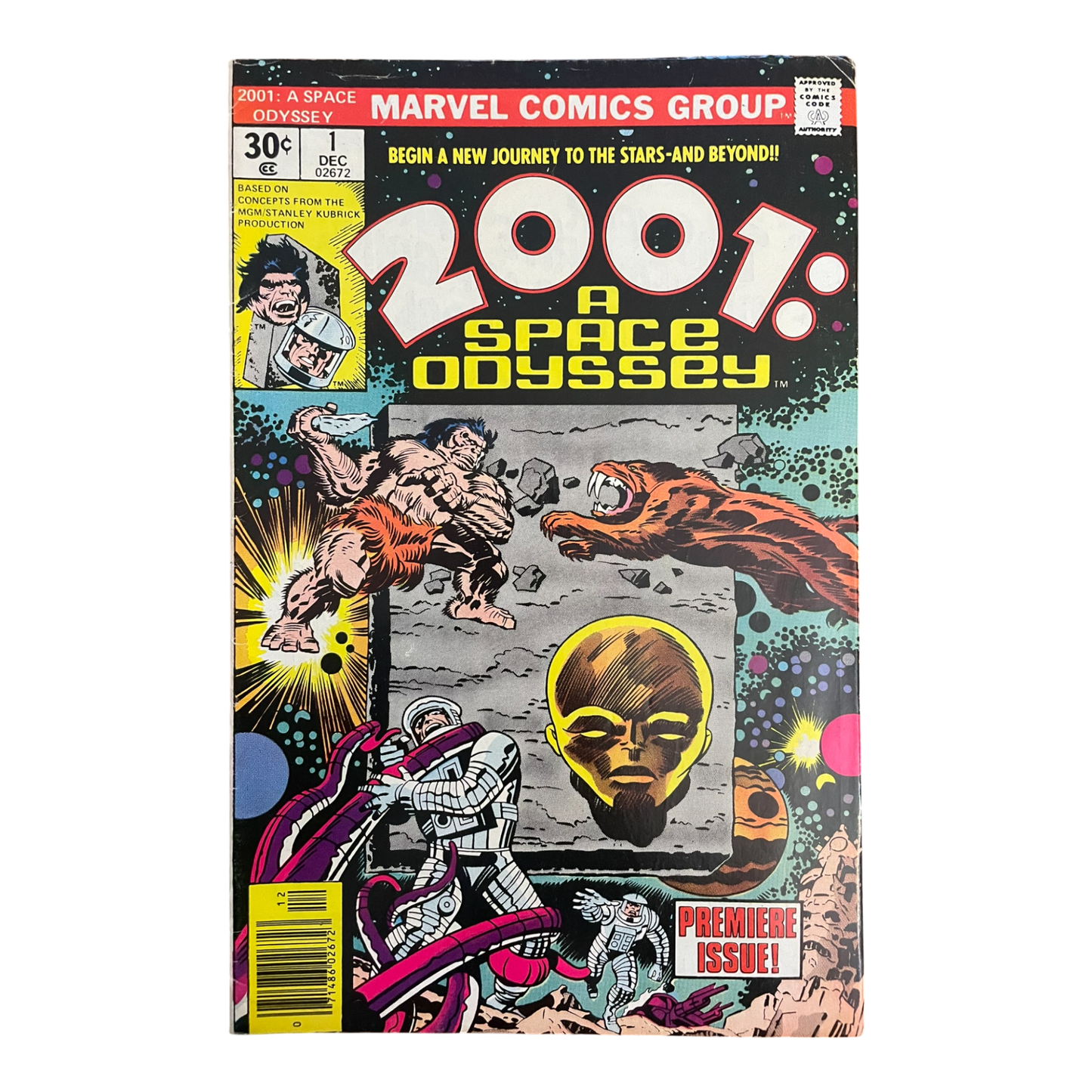 2001: A SPACE ODYSSEY #1 (Marvel Comics, Premiere Issue DEC 1976) JACK KIRBY art