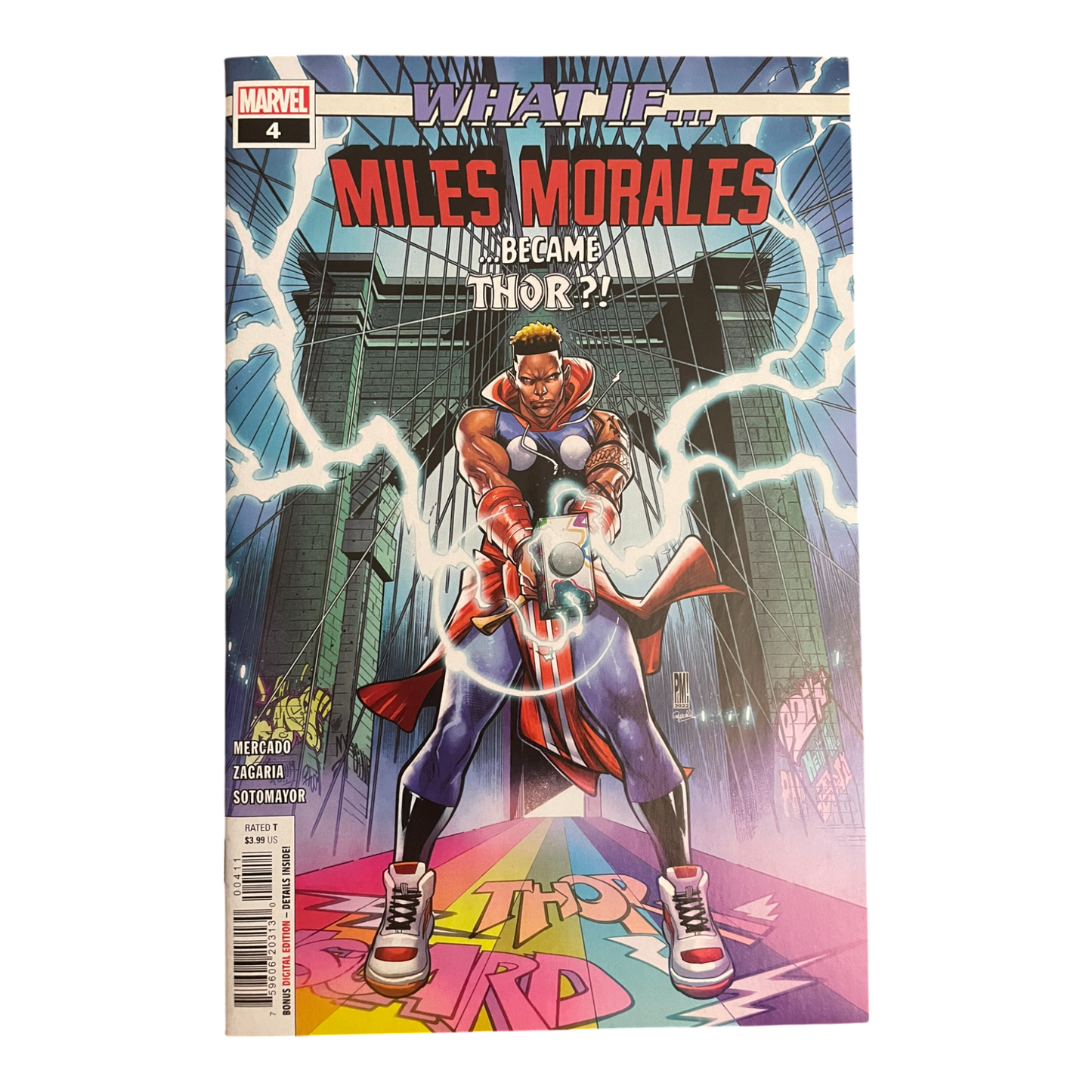 WHAT IF MILES MORALES BECAME THOR 4 NM 1ST PRINT MARVEL COMICS 2022