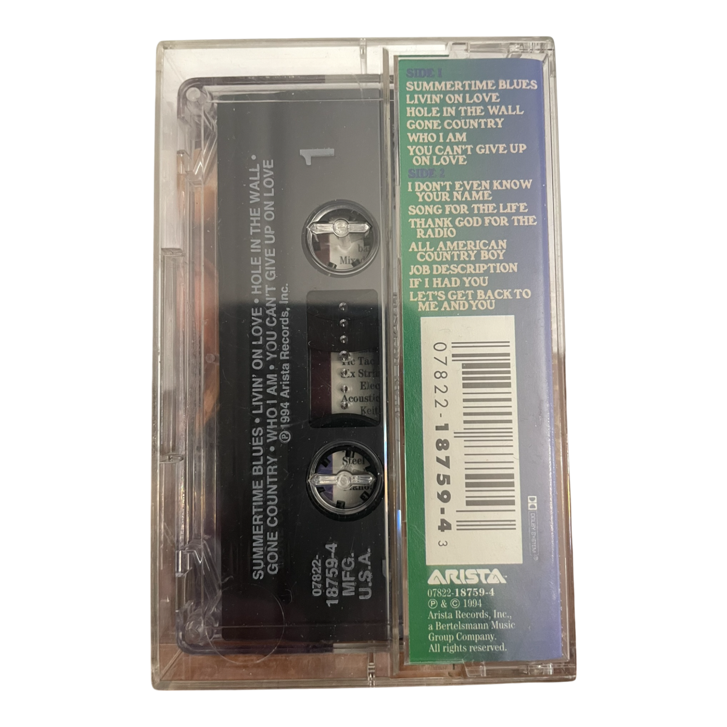 Alan Jackson Who I Am Artista Records 1994 Cassette Tape Gone Country