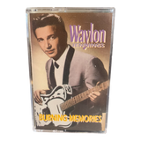 Waylon Jennings Burning Memories (Cassette) 10 Songs 1992