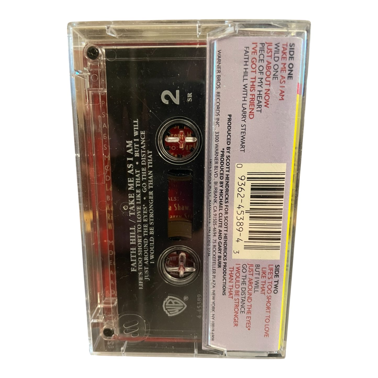 Faith Hill "Take Me As I Am" Cassette Tape