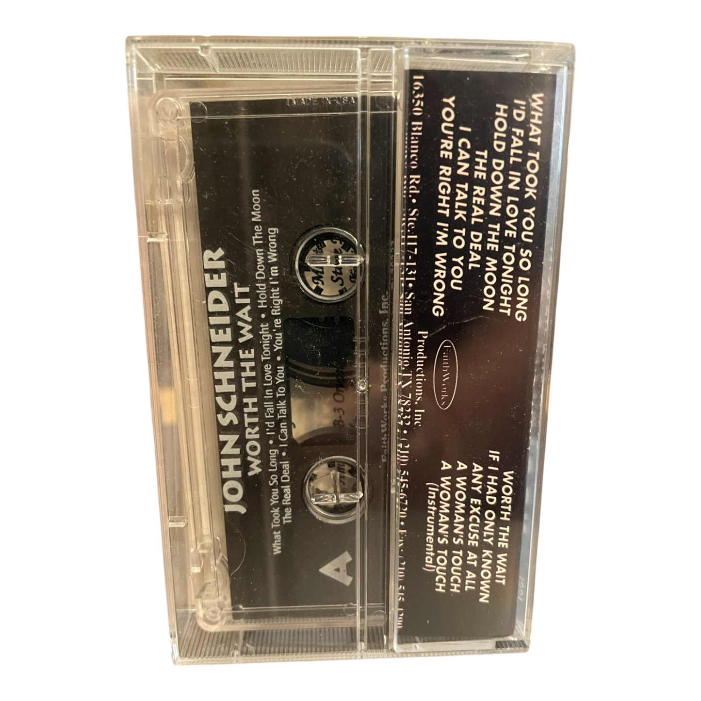 John Schneider Worth The Wait Cassette