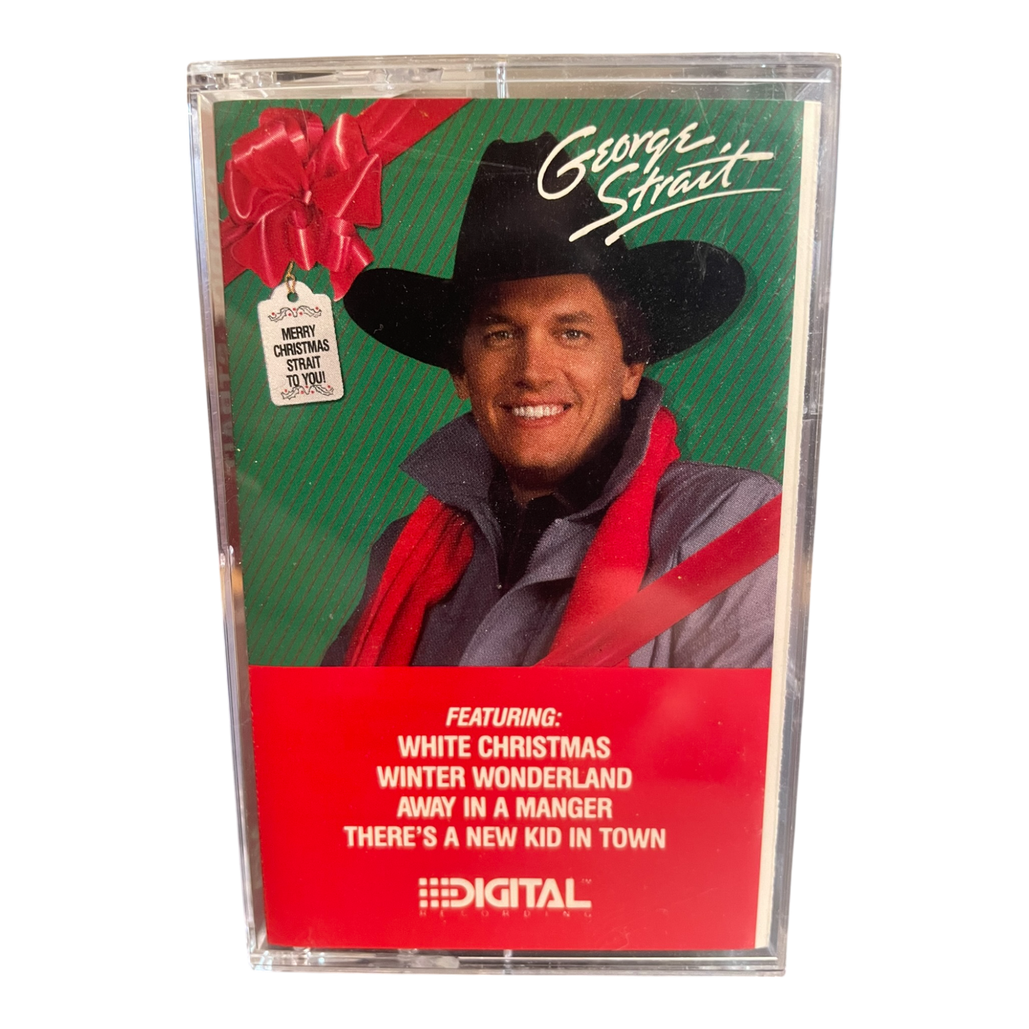 George Straight * Merry Christmas Strait To You Cassette Tape MCA 1986