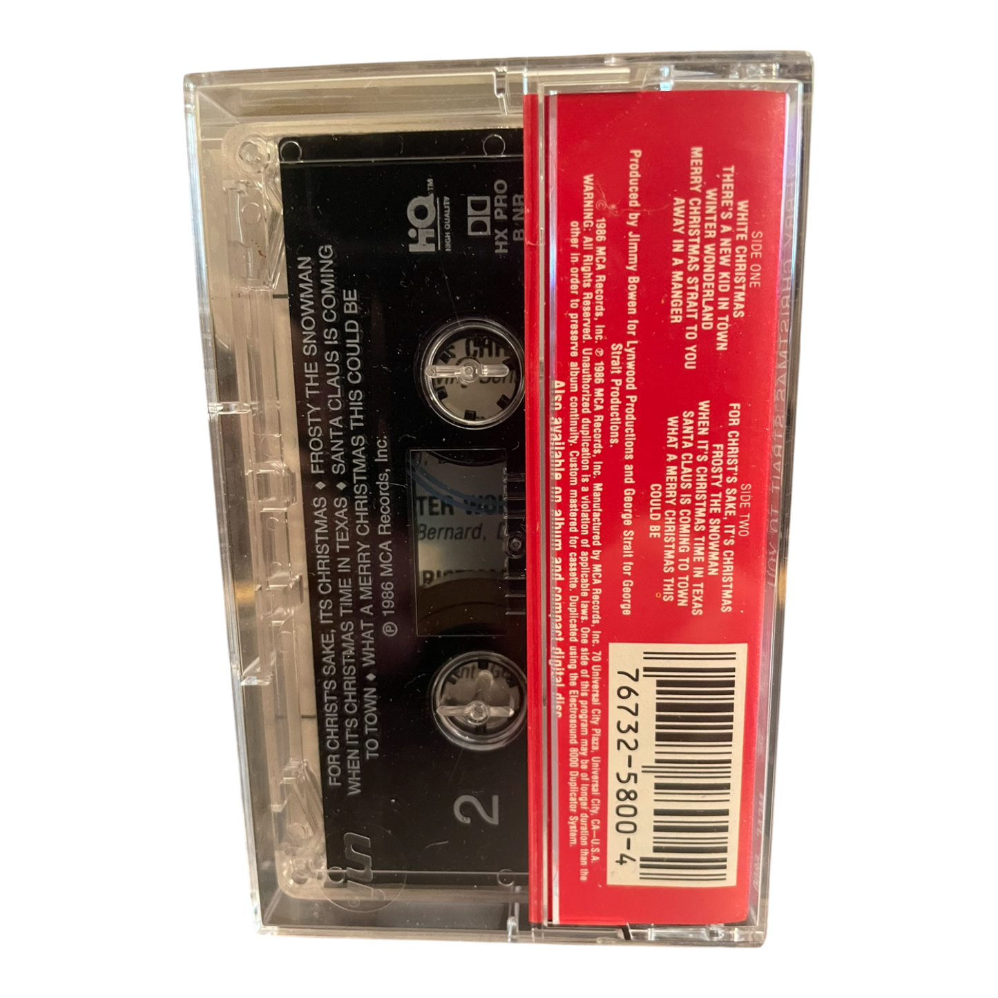 George Straight * Merry Christmas Strait To You Cassette Tape MCA 1986