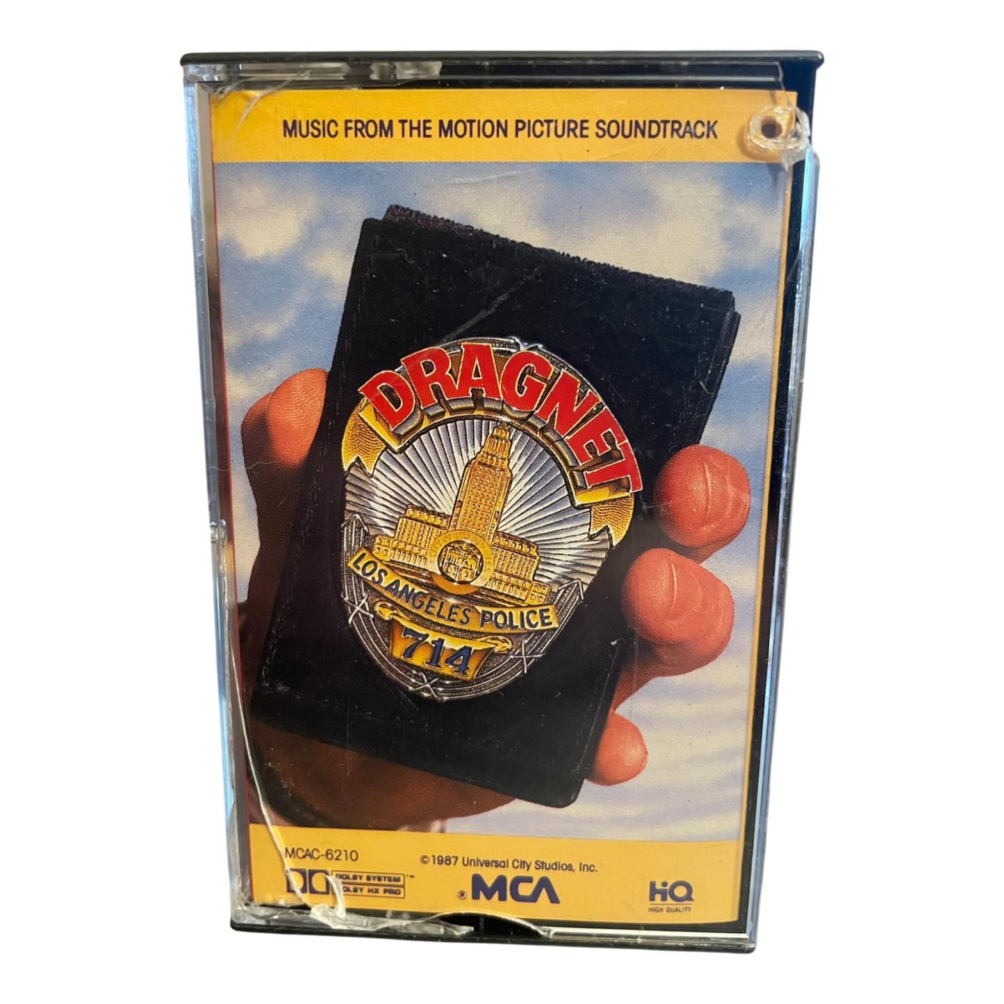 Dragnet ORIGINAL MOTION PICTURE Soundtrack MCA MCAC-6210 Audio Cassette Tape