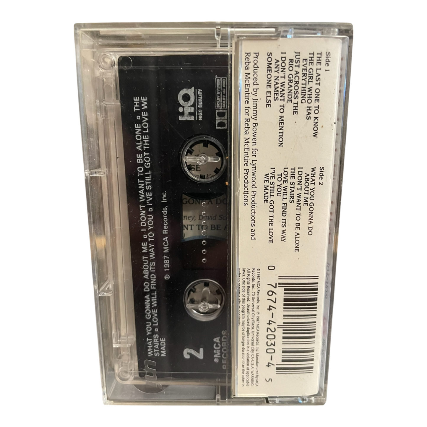 Reba McEntire - The Last One To Know Cassette Tape