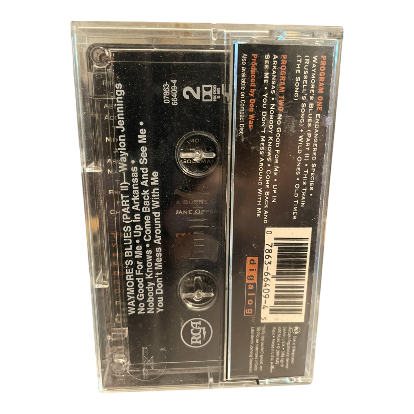 Waymore's Blues, Part 2 by Waylon Jennings (Cassette, Sep-1994, RCA)
