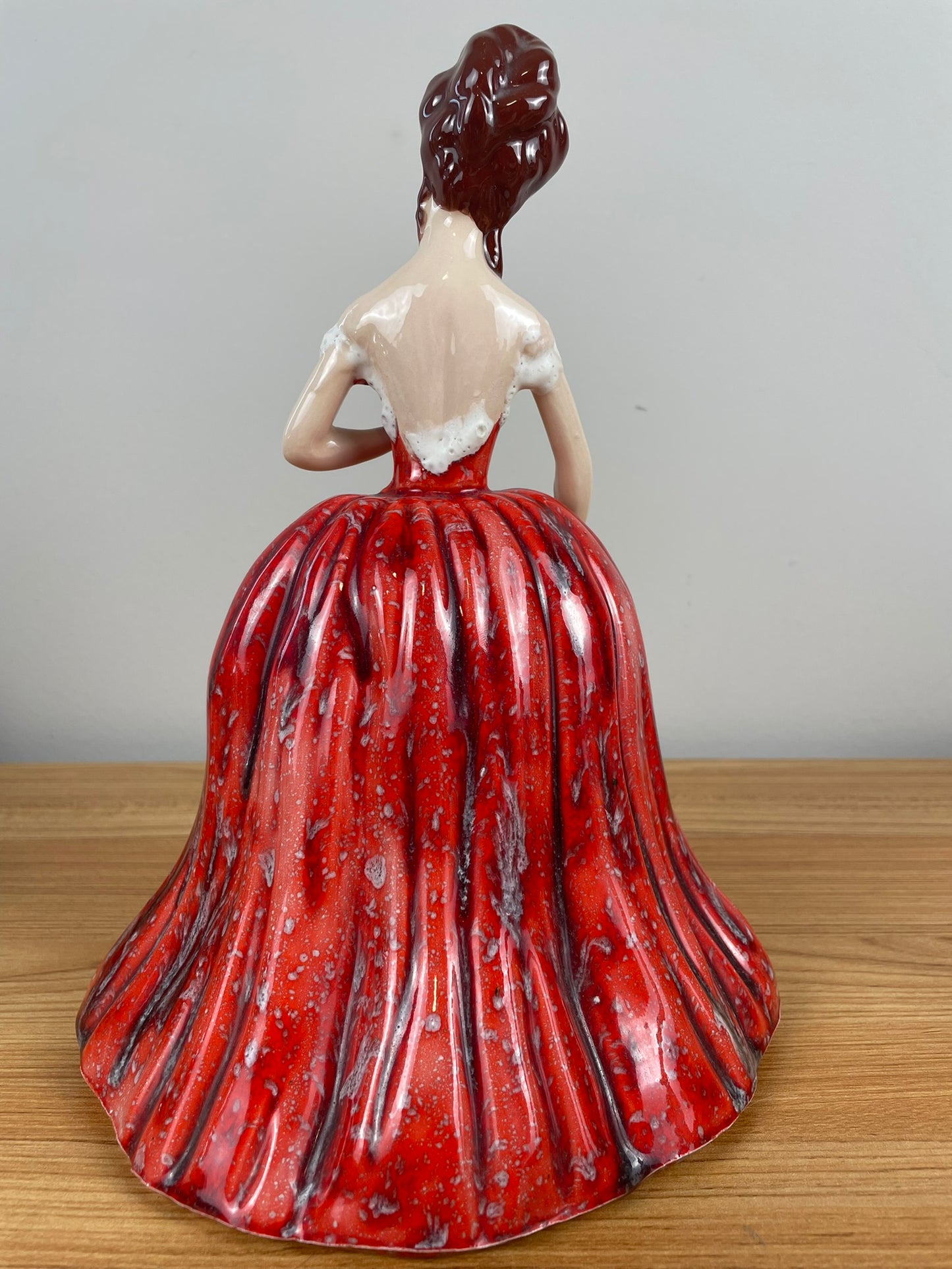 Jamar Mallory 1951 Woman Figurine Long Red Dress Vintage Mid Century