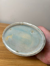 Roseville Tuscany Mottled Green 1927 Vintage Art Deco Pottery Ceramic Flower Frog 66-5