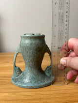 Roseville Tuscany Mottled Green 1927 Vintage Art Deco Pottery Ceramic Flower Frog 66-5