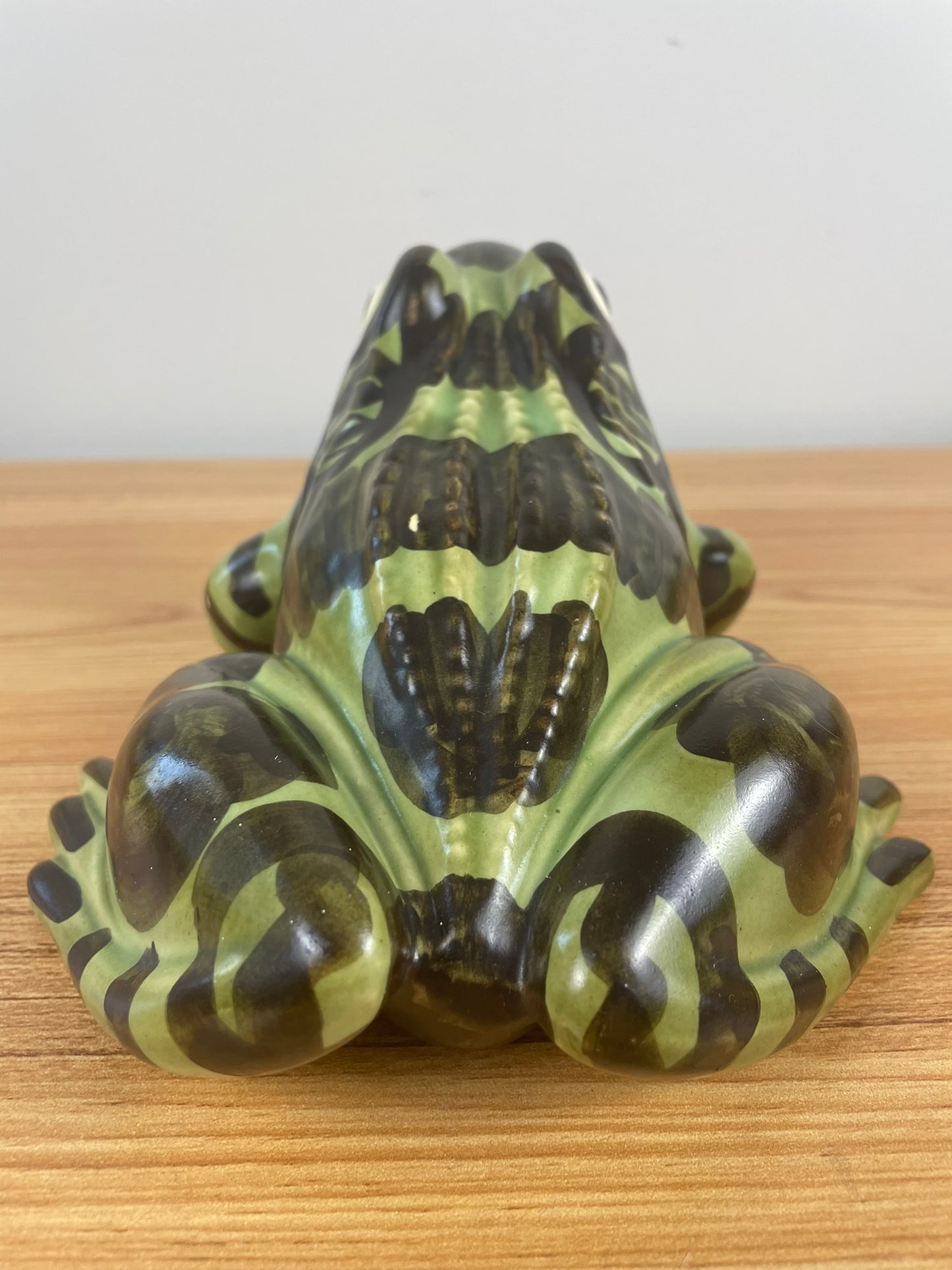 Vintage Brush McCoy Pottery Large 8"" Frog Figurine Garden Statue