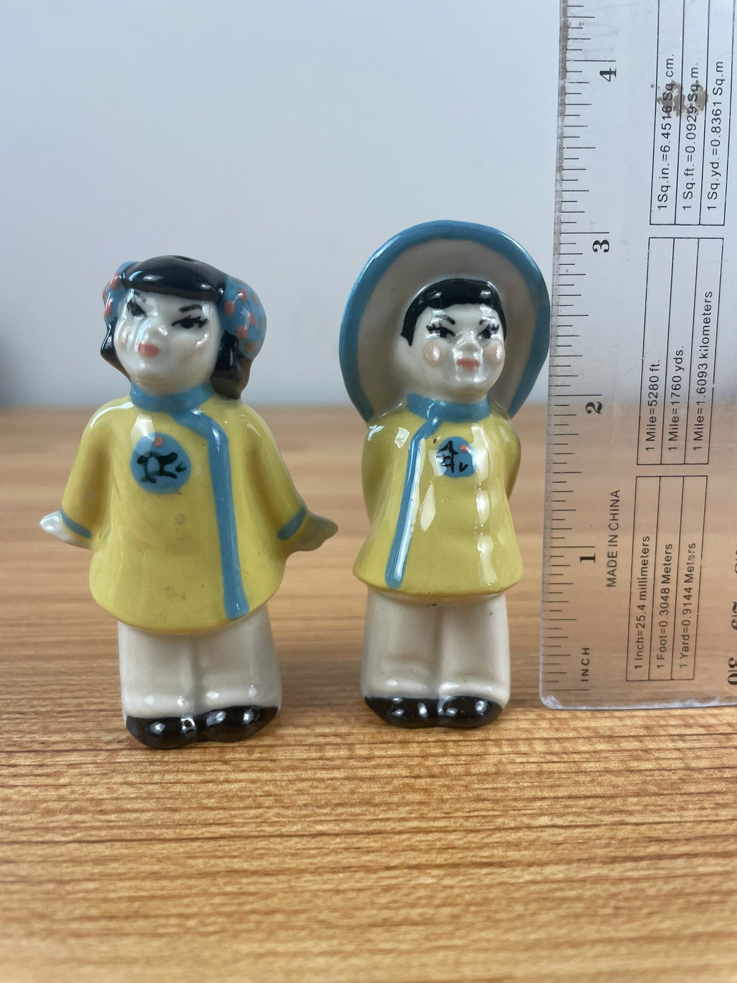 Ceramic Arts Studio Asian Couple Salt & Pepper Shakers - VTG