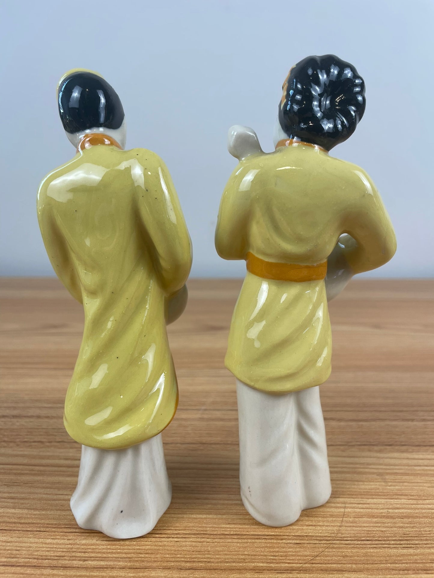 Vintage 1950’s Ceramic Arts Studio Couple Playing Guitar/Drum Figures Madison WI