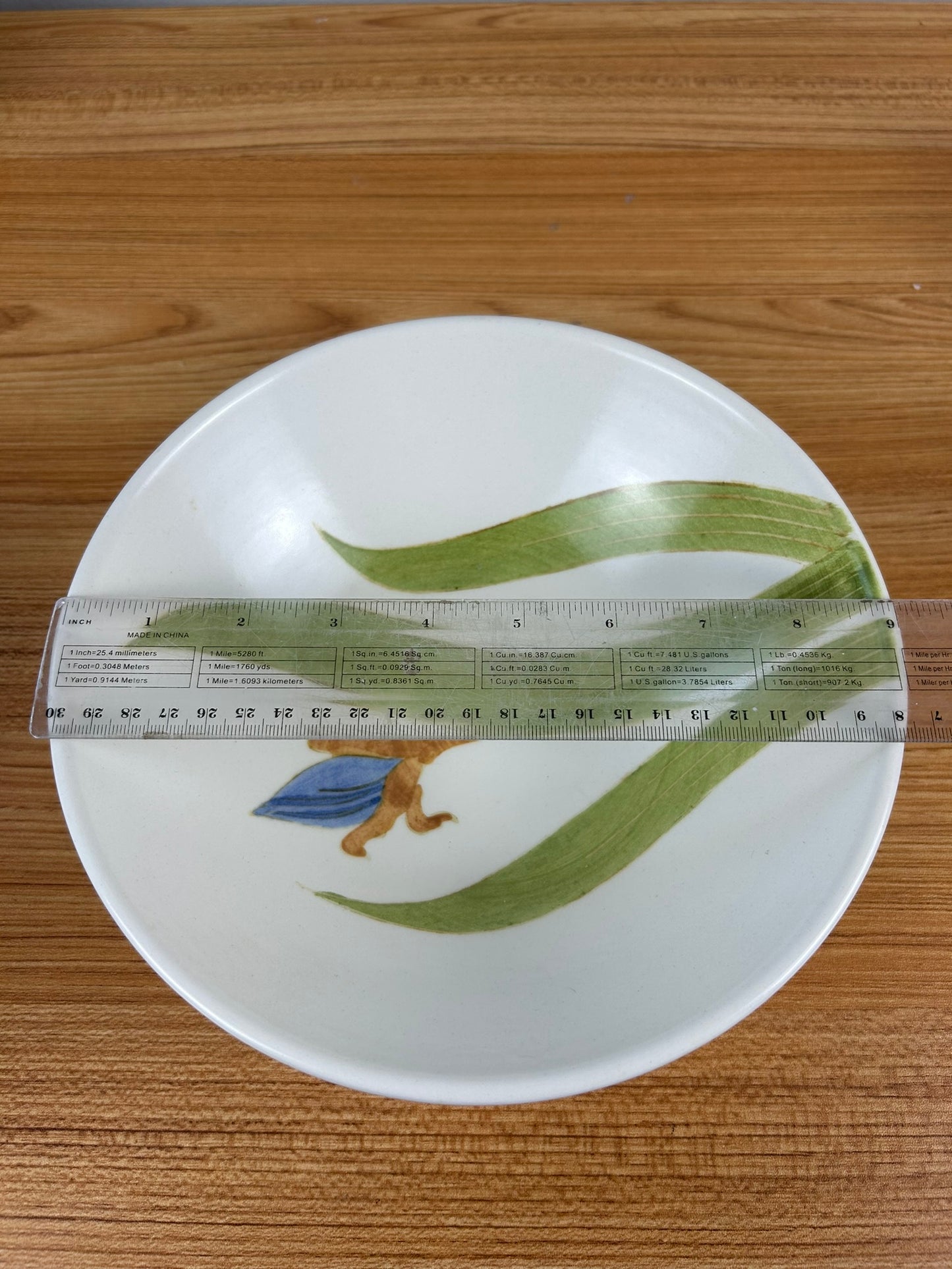 Metlox California Pottery Poppy Trail IRIS Flower Large Vegetable Bowl