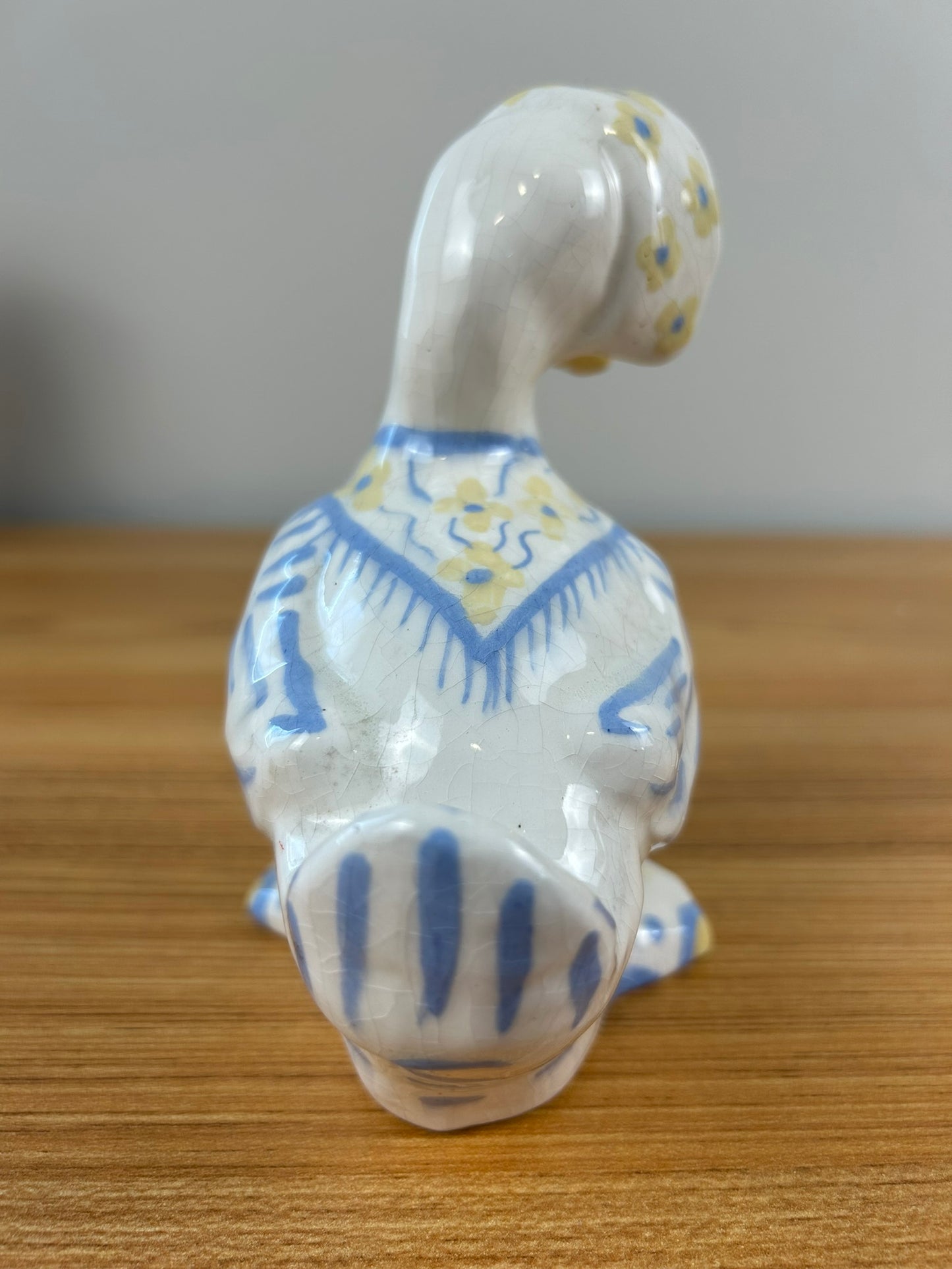 Sara Hume California Art Pottery Mother Goose Figurine Duck