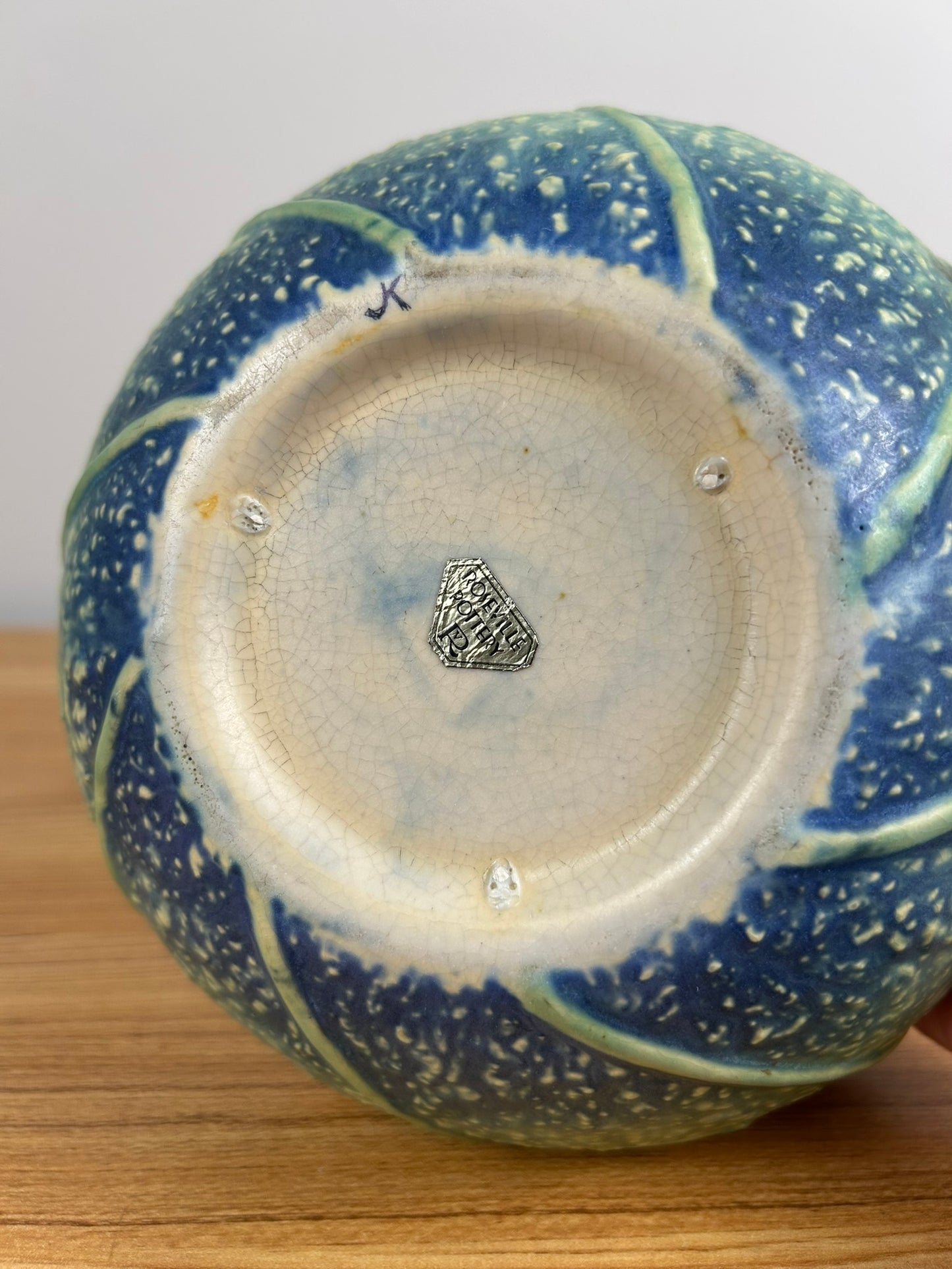 Roseville Sunflower 1930 Vintage Arts And Crafts Pottery Ceramic Bowl 208-5