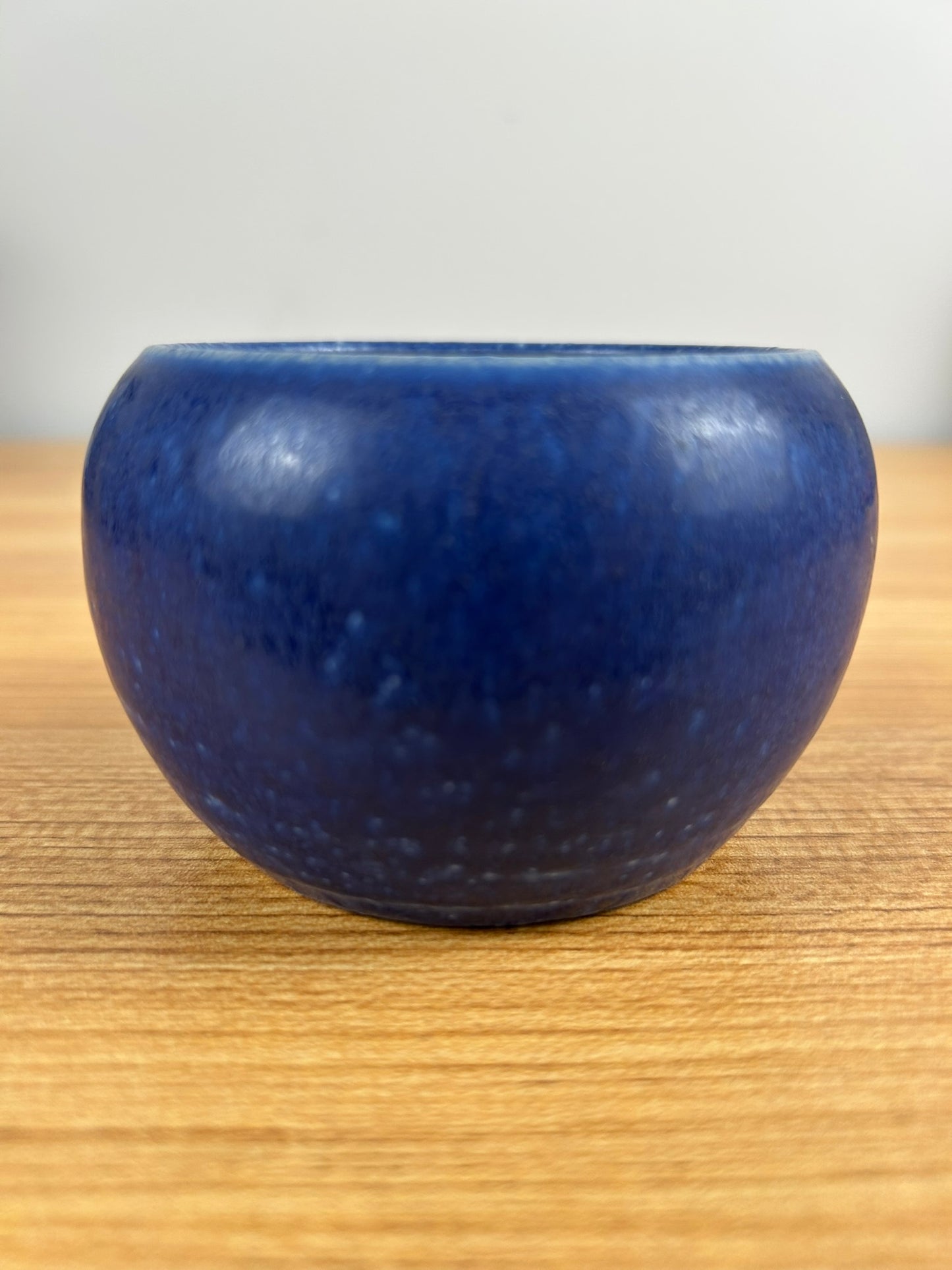 Attributed To Marblehead Trial Piece Or School Of Marblehead Blue Bulbous Vase
