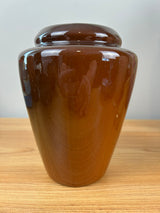 Weller Louwesla 1900s Standard Glaze Art Pottery Holly & Berry 7" Vase