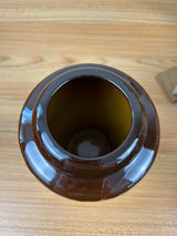Weller Louwesla 1900s Standard Glaze Art Pottery Holly & Berry 7" Vase