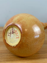 Roseville Tourmaline 1933 Vase 5.5" Orange American Art Pottery Deco A-517-6