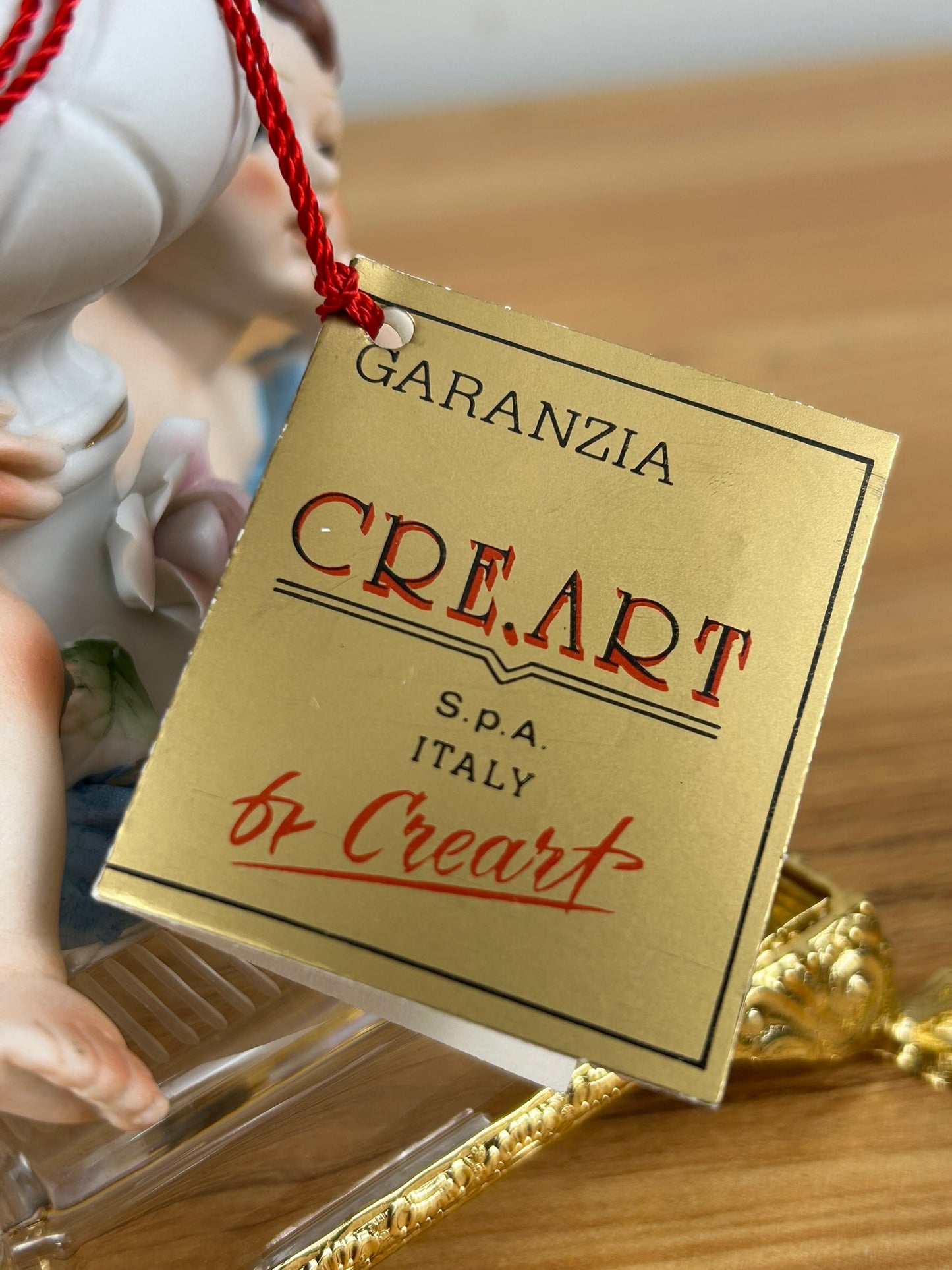 Garanzia CRE ART Italian Crystal Capodimonte Porcelain Compote New With Tag