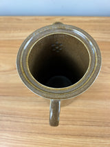 Bennington Potters VT 7.5" Tall Trigger Handle Mottled Brown Pitcher Coffee Pot