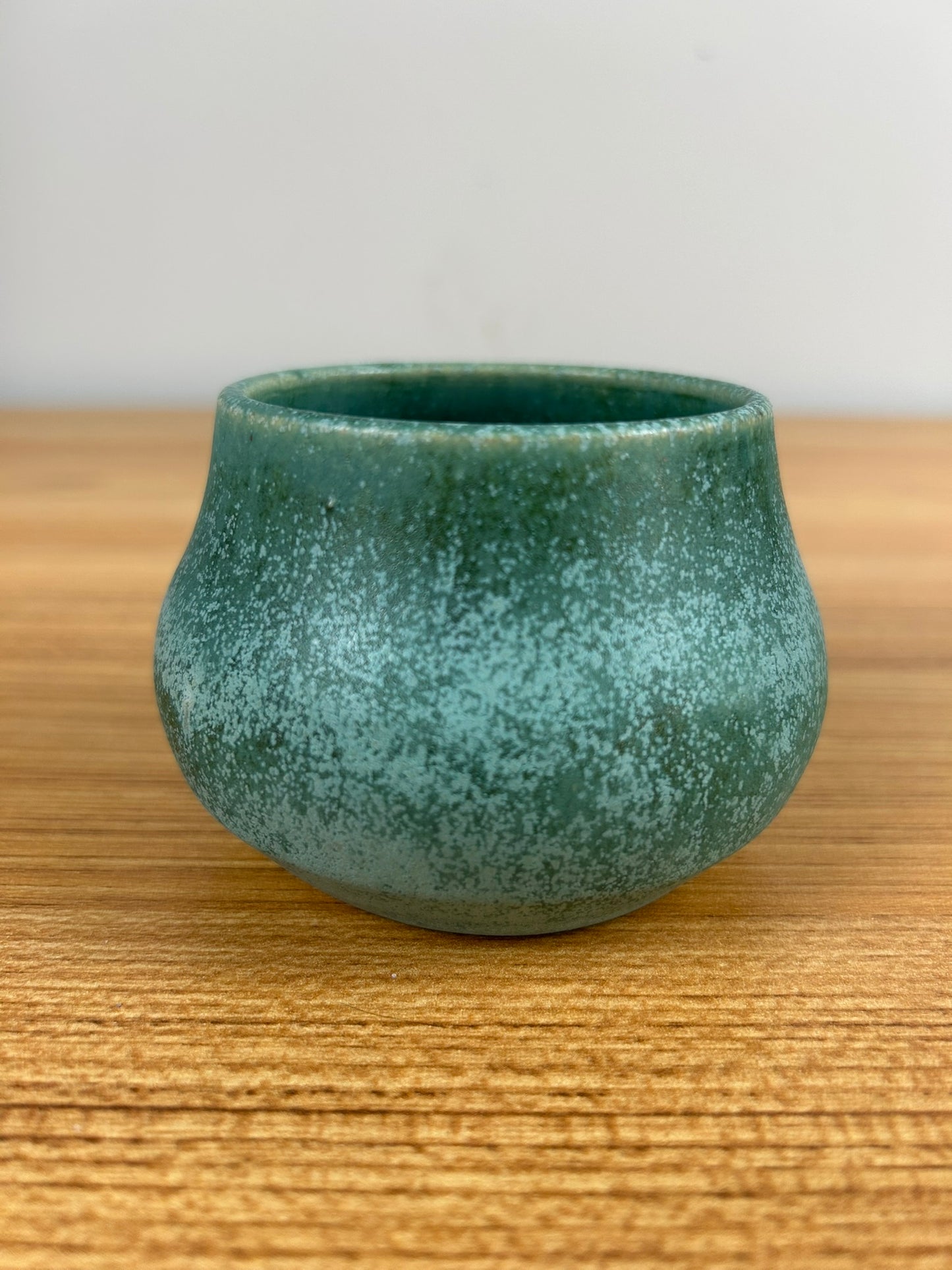Attributed To Marblehead Trial Piece Or School Of Marblehead Green Bulbous Vase
