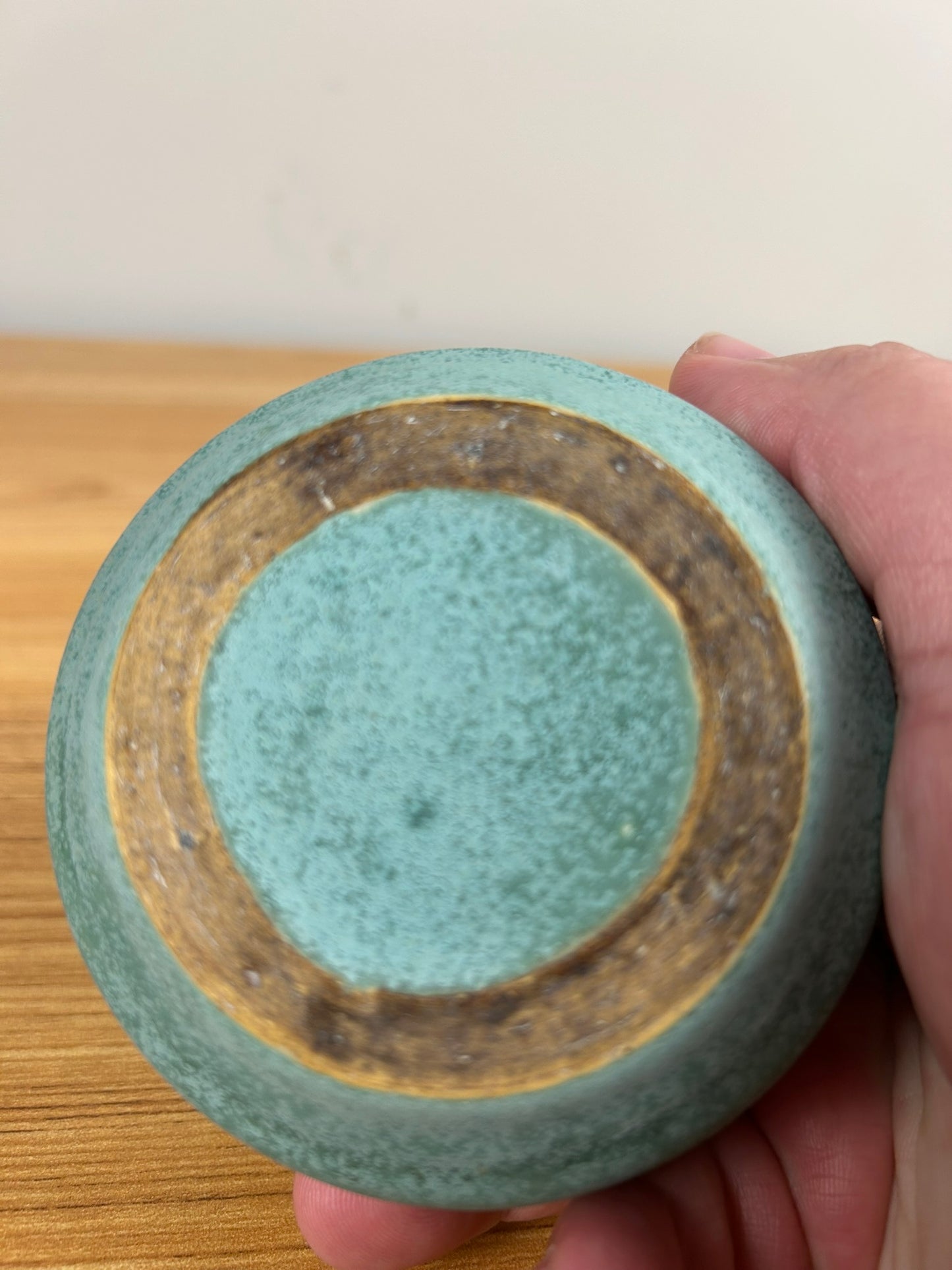 Attributed To Marblehead Trial Piece Or School Of Marblehead Green Bulbous Vase
