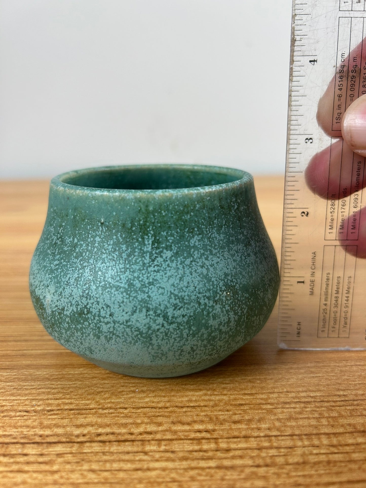 Attributed To Marblehead Trial Piece Or School Of Marblehead Green Bulbous Vase