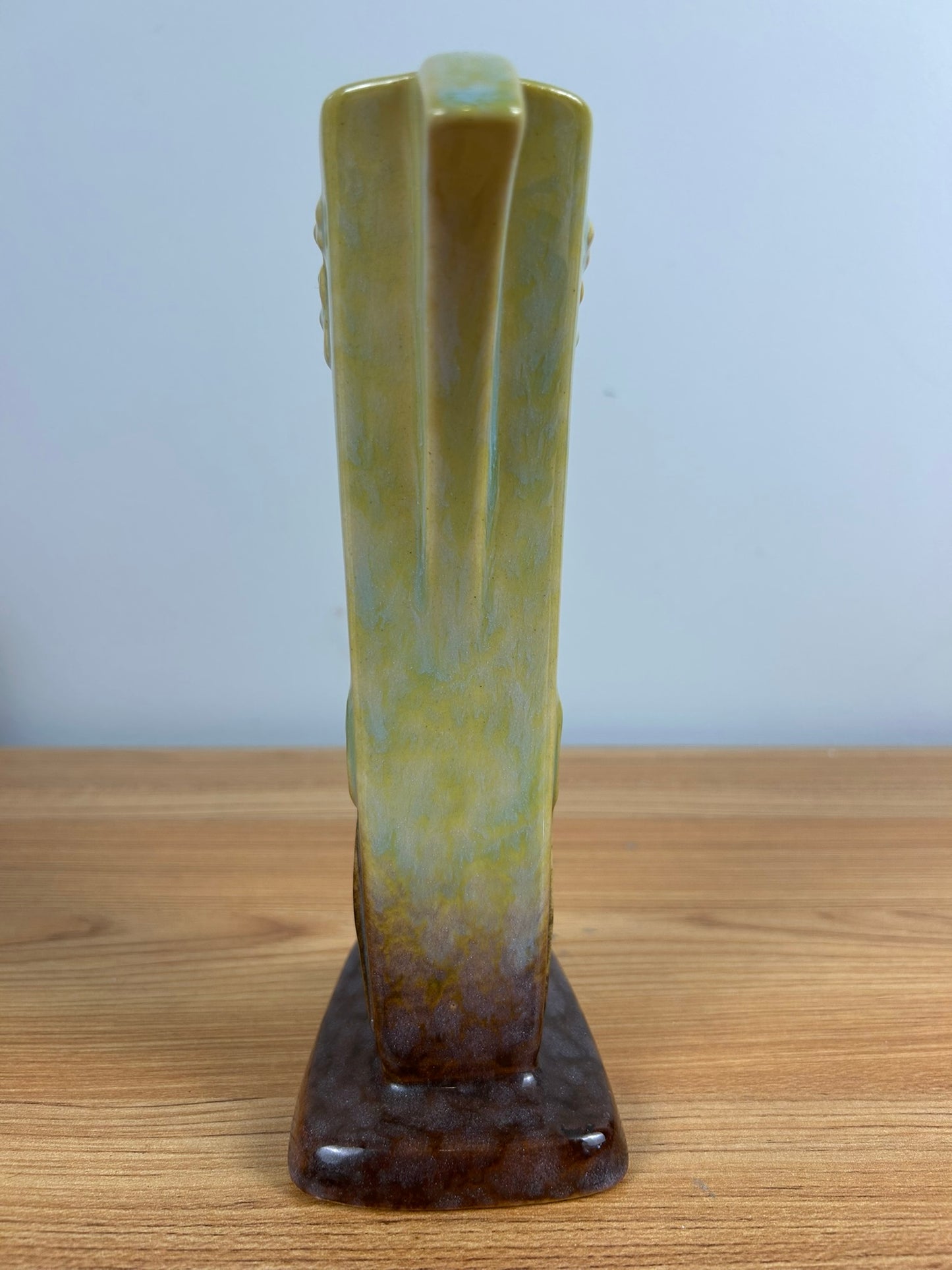 Roseville Wincraft Green 1948 Vintage Art Deco Pottery Ceramic Flower Vase 273-8
