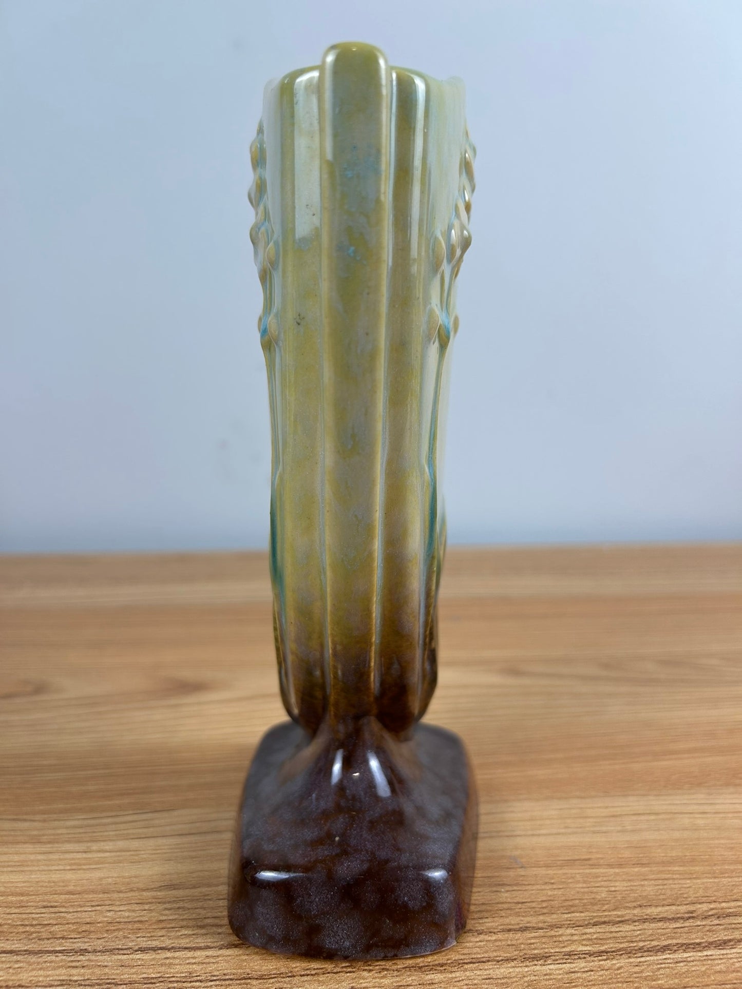 Roseville Wincraft Green 1948 Vintage Art Deco Pottery Ceramic Flower Vase 273-8