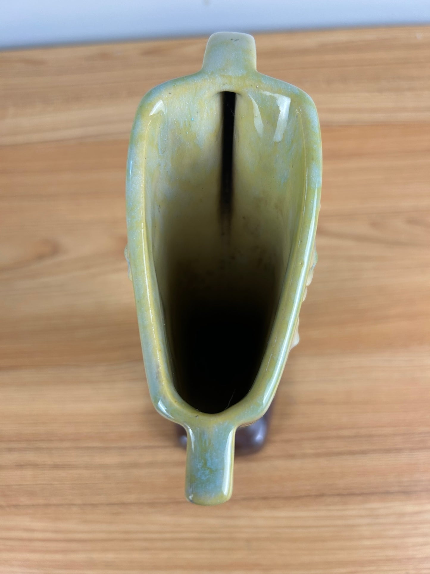 Roseville Wincraft Green 1948 Vintage Art Deco Pottery Ceramic Flower Vase 273-8
