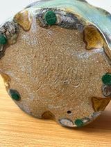 John Glick Michigan Studio Art Pottery Brown Textured Hand Soap Dish
