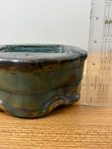 John Glick Michigan Studio Art Pottery Brown Textured Hand Soap Dish