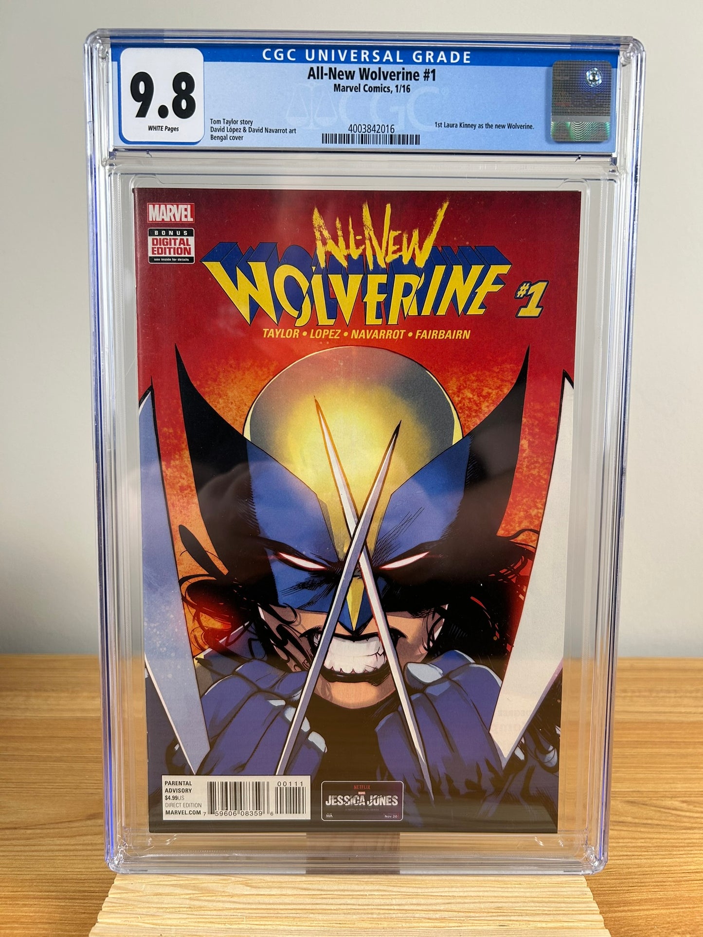 Marvel Comics All-New Wolverine #1 CGC 9.8 1st Laura Kinney As The New Wolverine