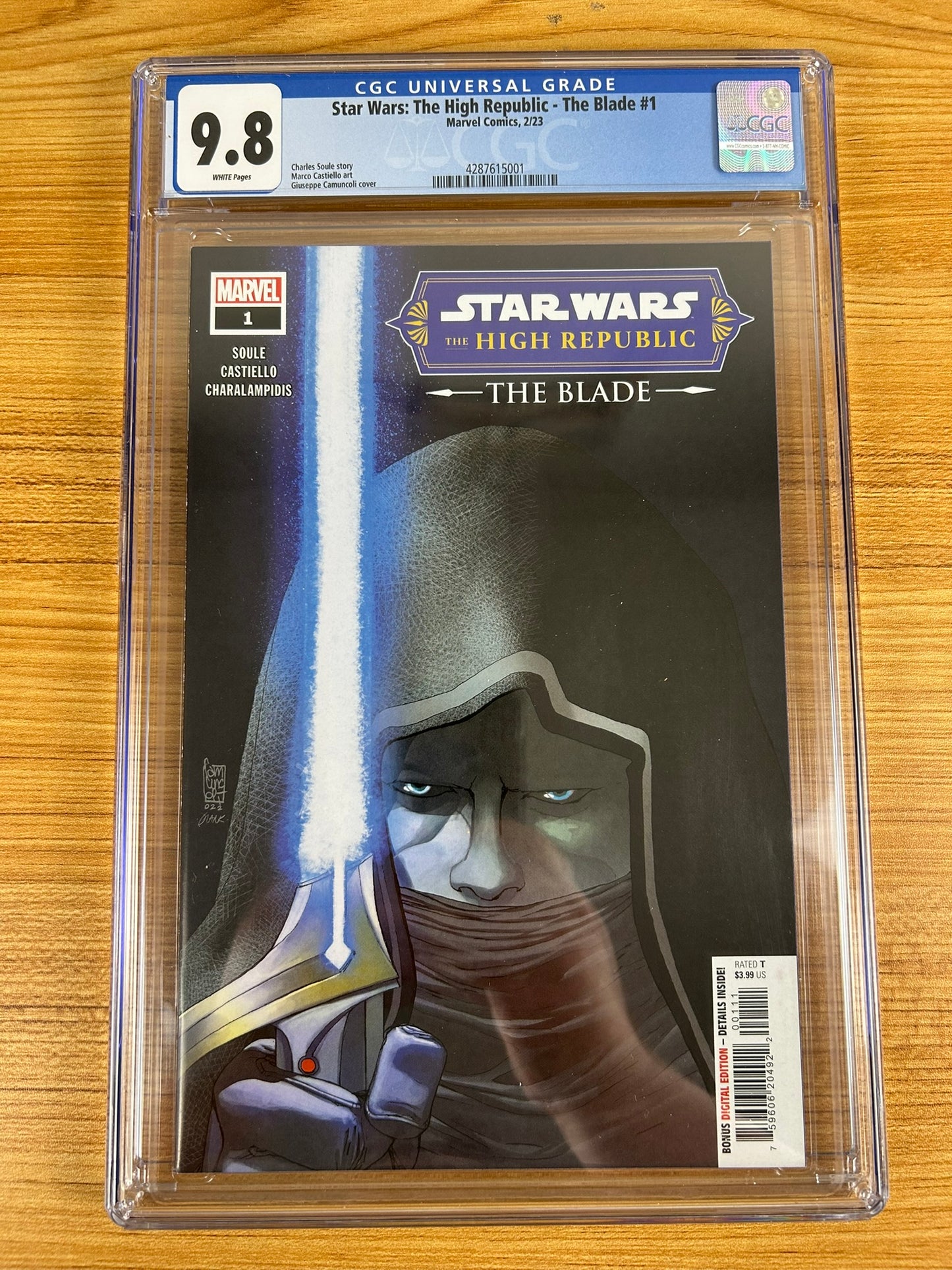 Star Wars The High Republic The Blade #1 Marvel 2023 Camuncoli Cover CGC 9.8