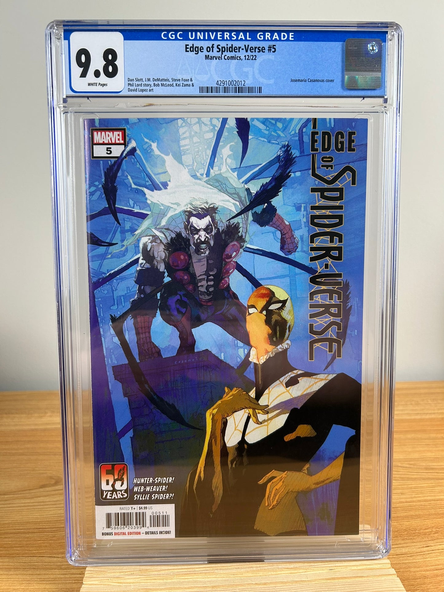Edge of Spider-Verse #5 1st Appearance of Web-Weaver and Hunter-Spider CGC 9.8