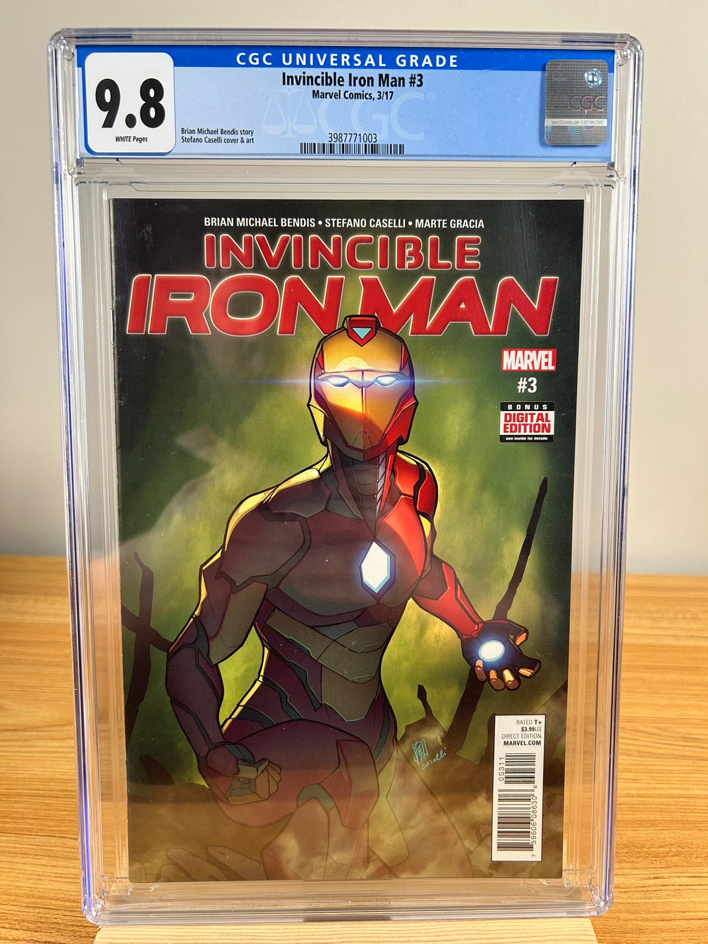 Invincible Iron Man #3 CGC 9.8 1st Riri Williams as Ironheart Marvel 2017