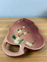 Roseville Snowberry Pink 1947 Mid Century Modern Pottery Ceramic Tray 1BL1-12