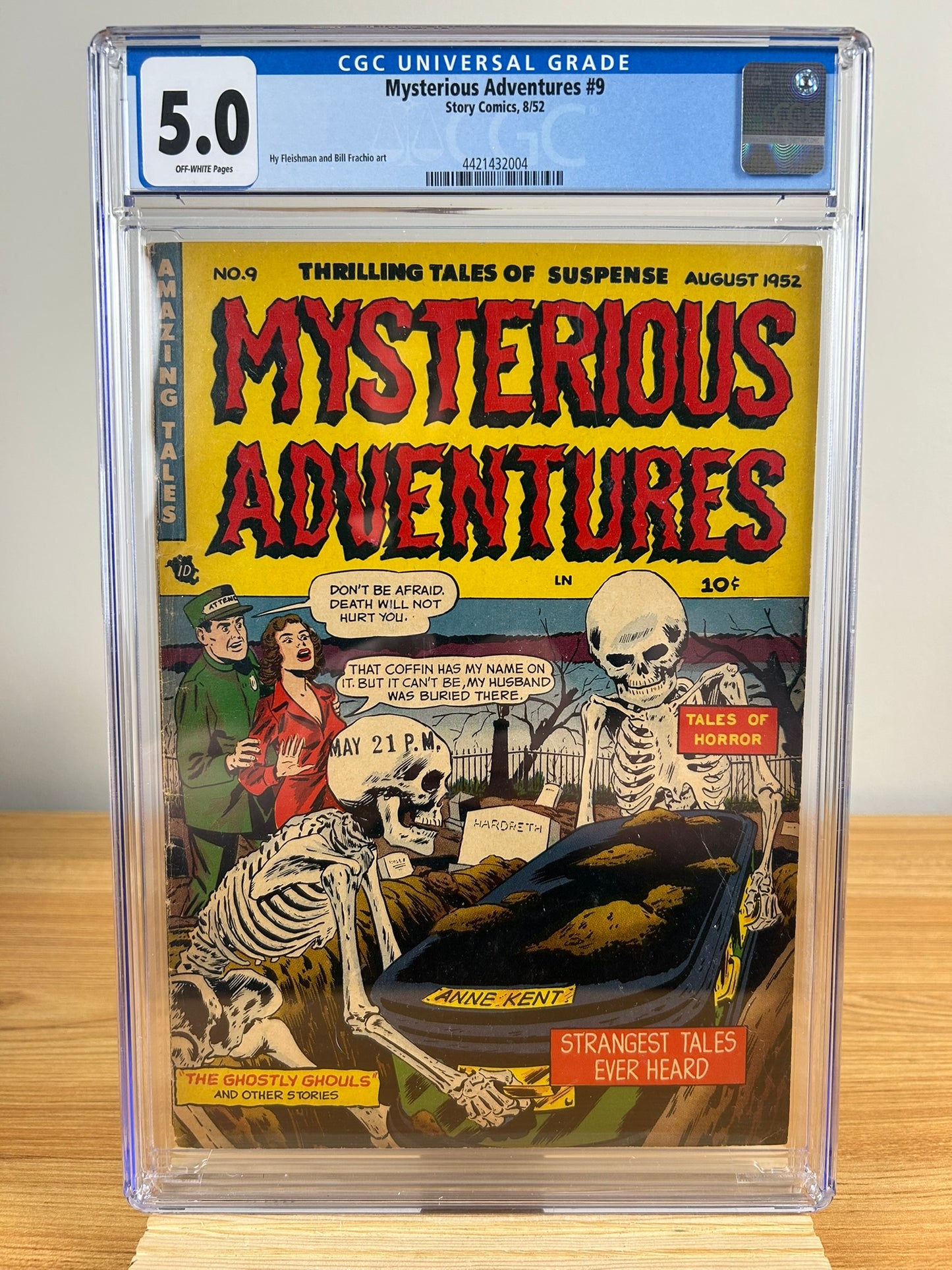 MYSTERIOUS ADVENTURES #9 - CGC-5.0 OW - Story - Pre-code horror - Golden Age