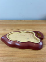Roseville Snowberry Pink 1947 Mid Century Modern Pottery Ceramic Tray 1BL1-12