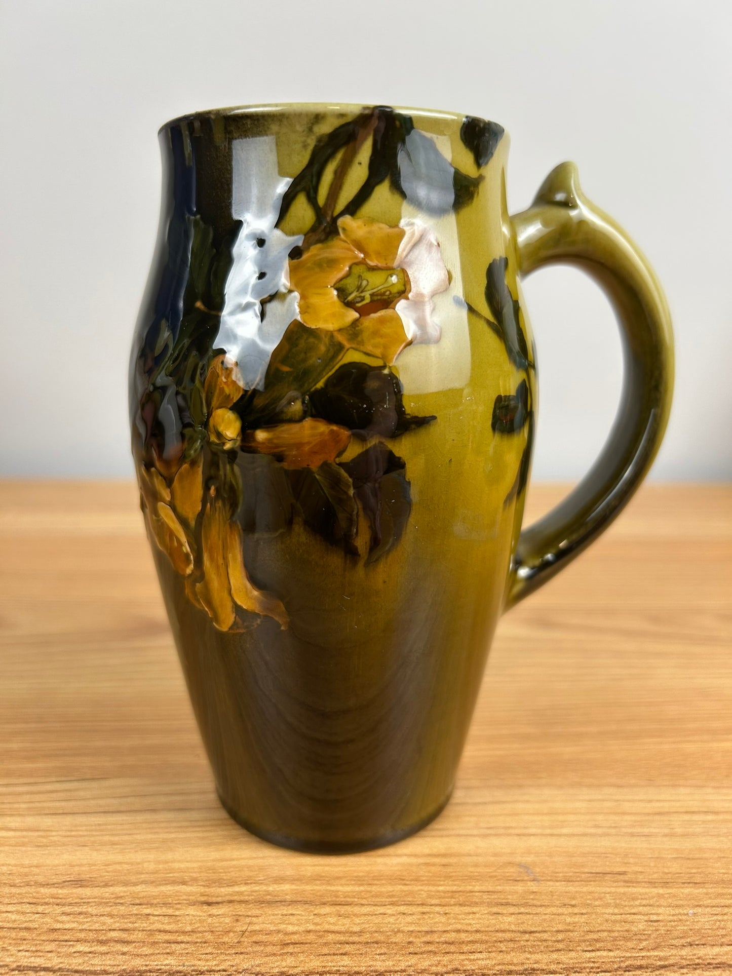 Rookwood Pottery Mug Shape 422 Martin Rettig Standard Glaze Trumpet Flower