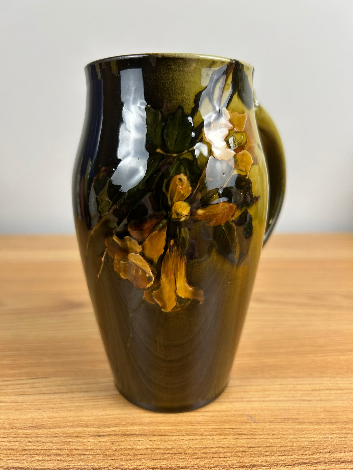 Rookwood Pottery Mug Shape 422 Martin Rettig Standard Glaze Trumpet Flower