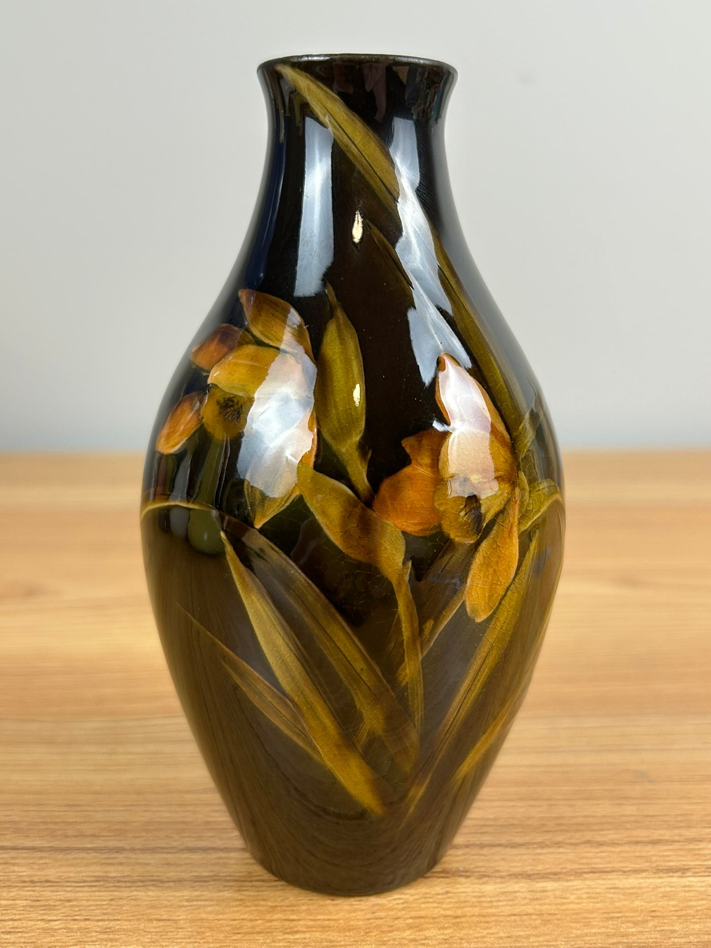 1893 Rookwood Pottery Vase #741-C Standard Glaze Daffodil Vase Sallie Toohey