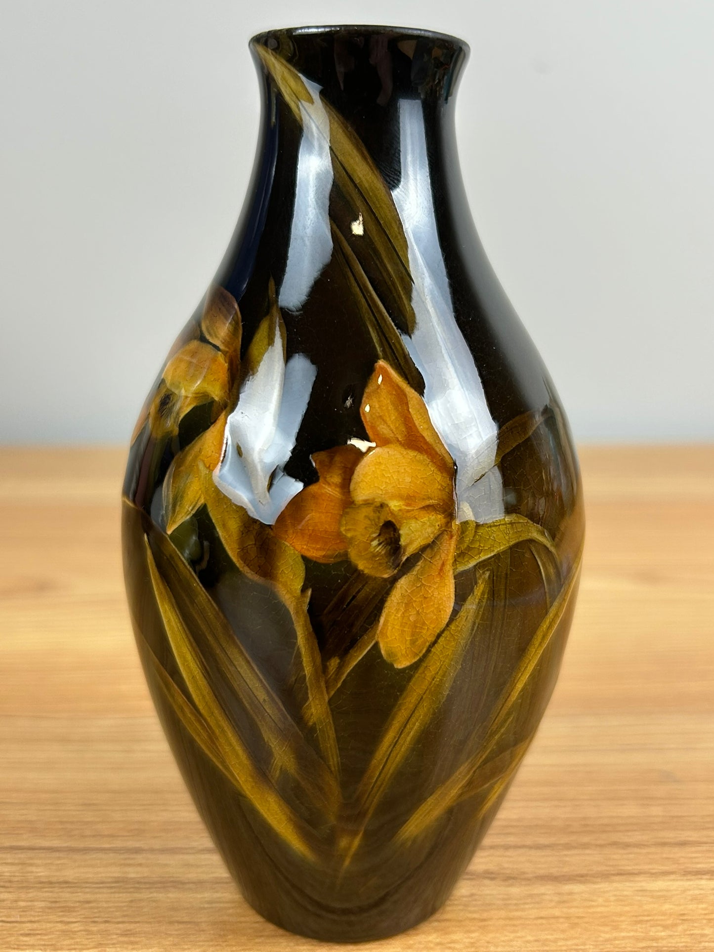 1893 Rookwood Pottery Vase #741-C Standard Glaze Daffodil Vase Sallie Toohey
