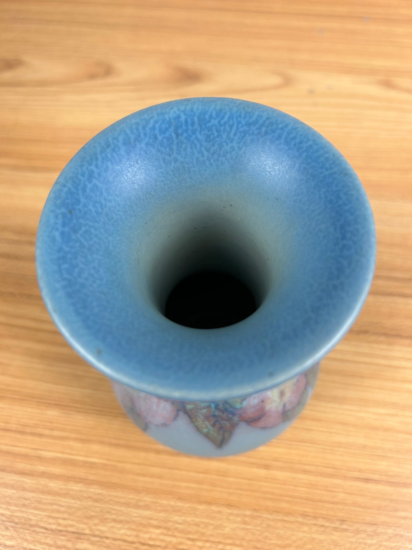 Rookwood Art Pottery 1930 Shape 40 Blue Wax Matte Lenore Asbury Floral Vase