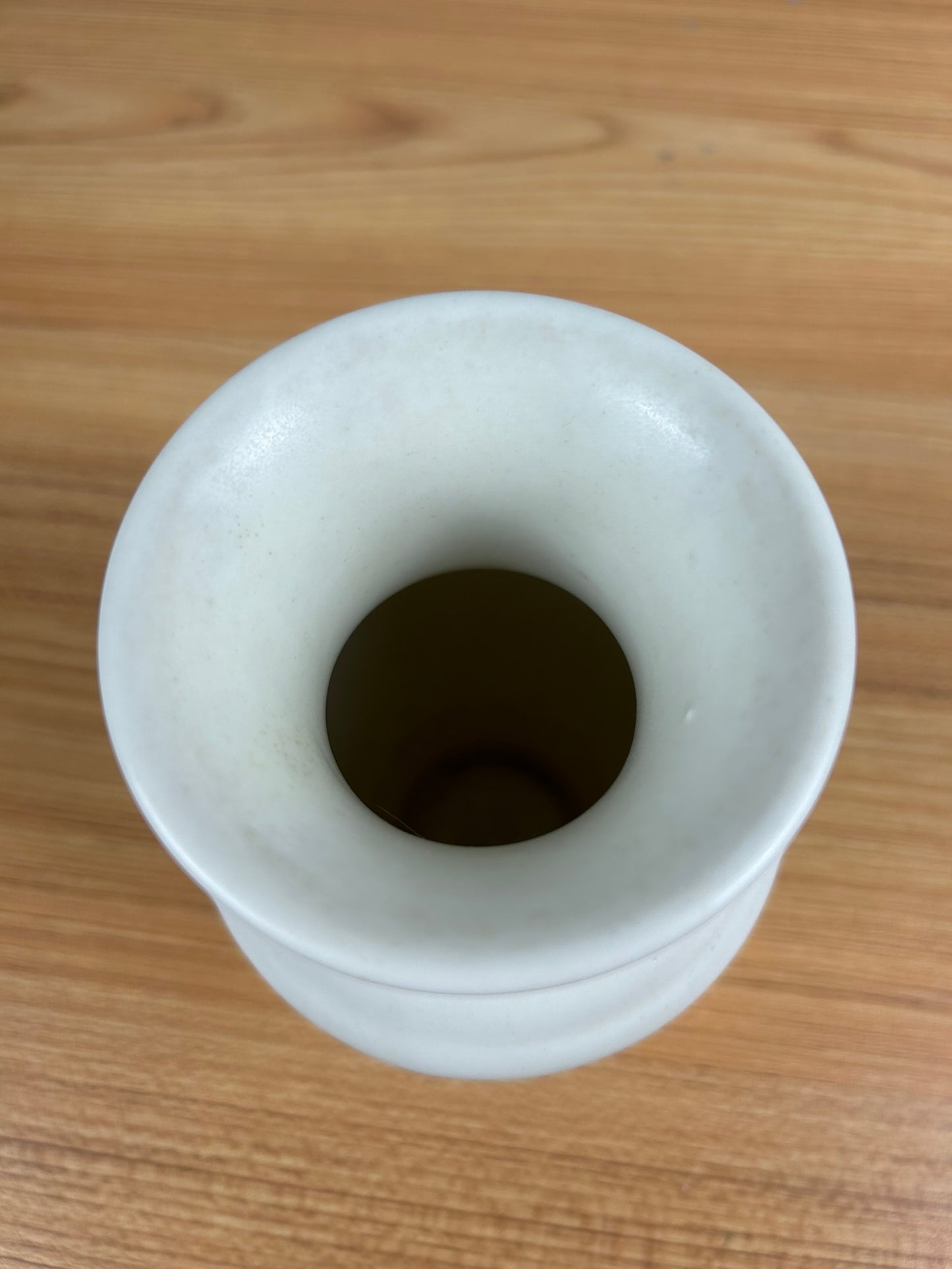 Rookwood Art Pottery 1935 White Vase #6416 Leaf Paneled Art Deco